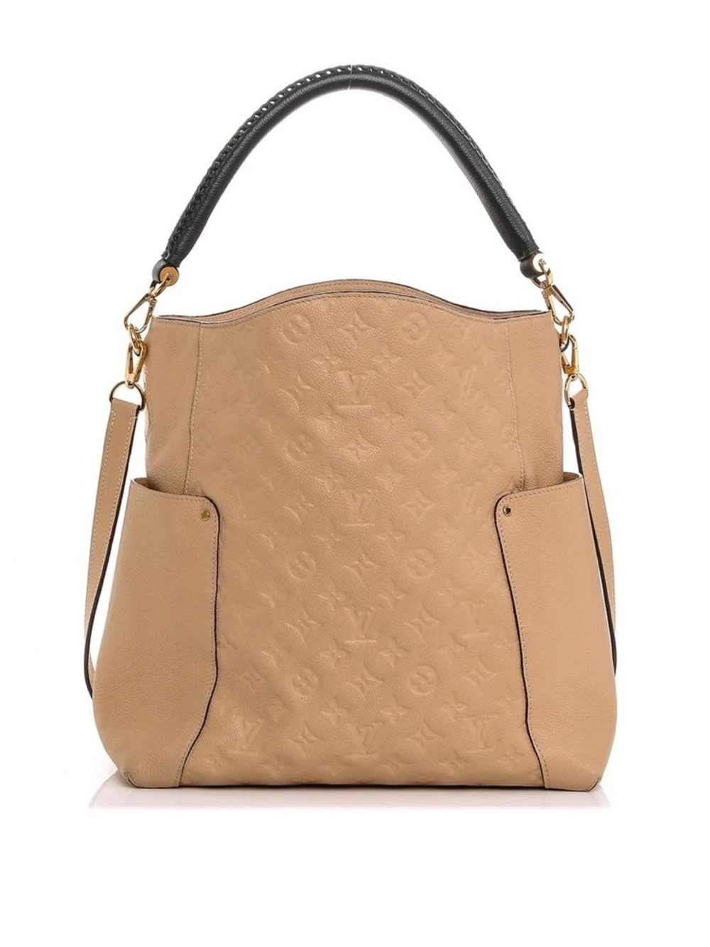 Authentic Louis Vuitton Bagatelle Empreinte leather 2way hobo bag